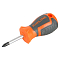 Отвертка крестовая PZ1x38мм, магнитный наконечник, пласт.подвес