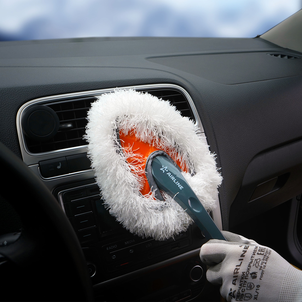 Щетка для удаления пыли распушенный ворс (30см)