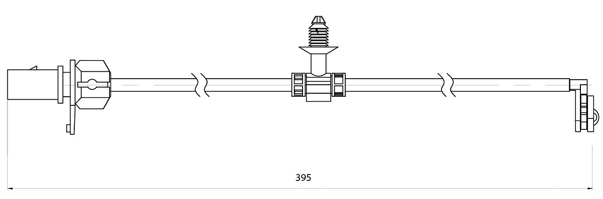 Датчик износа задних тормозных колодок для автомобилей Audi A4 (B9) (17-) L=395