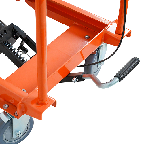 Стол подъемный гидравлический г/п 500кг 290-850мм передвижной, платформа 800х500мм