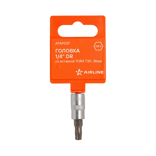 Головка 1/4"DR со вставкой TORX T30, L=37мм