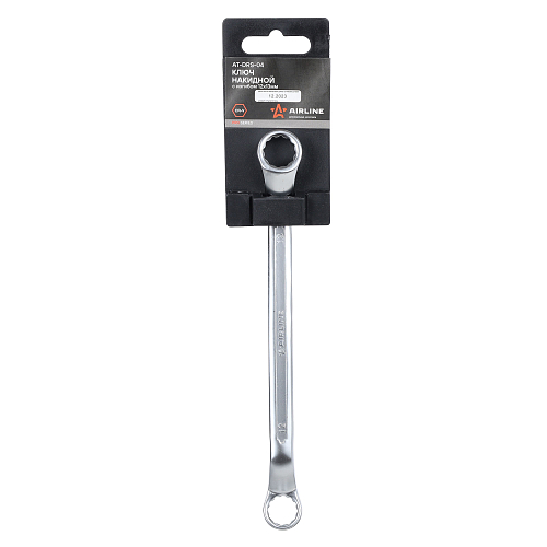 Ключ накидной с изгибом 12х13мм PRO, пласт.подвес