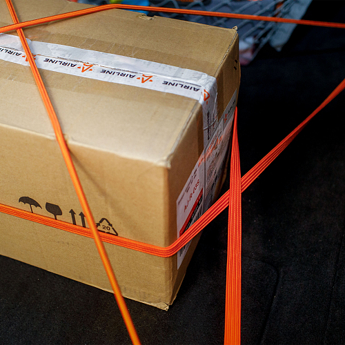 Резинки-стяжки (эластичные) набор 2 шт. 120 см, 20 мм (пластиковые крючки)