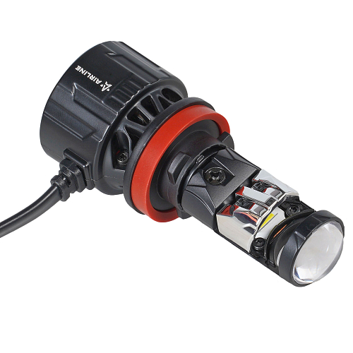 Лампа светодиодная H11/H8 ECO LENS, 45Вт, 5700Лм (2850Лм x 2), 6500К (Белый), 12/24В, комплект 2 шт.