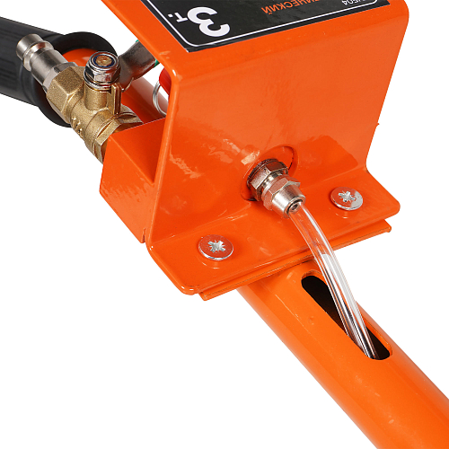 Домкрат пневматический 5т 150-400мм, подкатной, 3 секции, длин. ручка