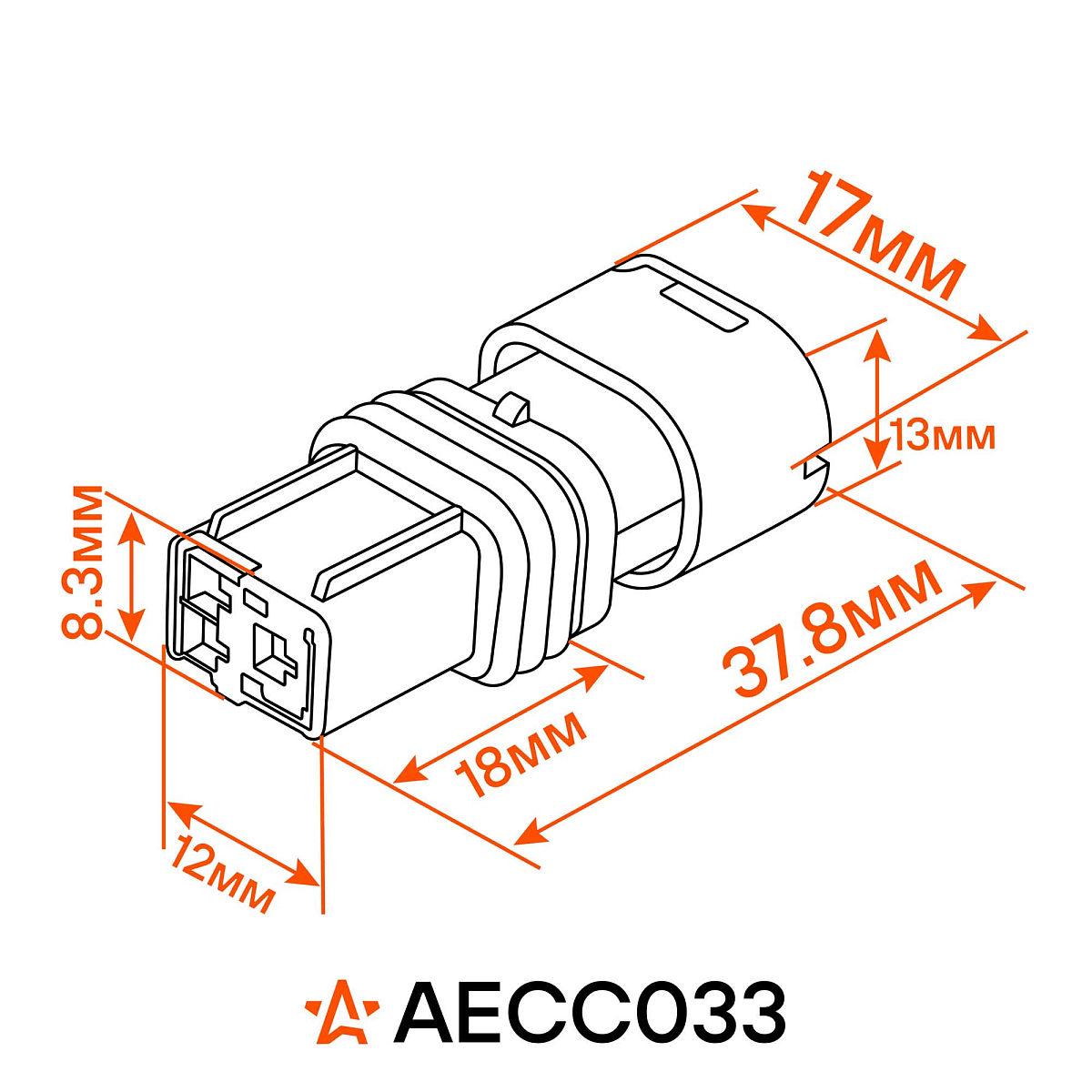 Разъём 3 pin с проводами для датчика температуры ОЖ, датчика скорости Лада, Renault