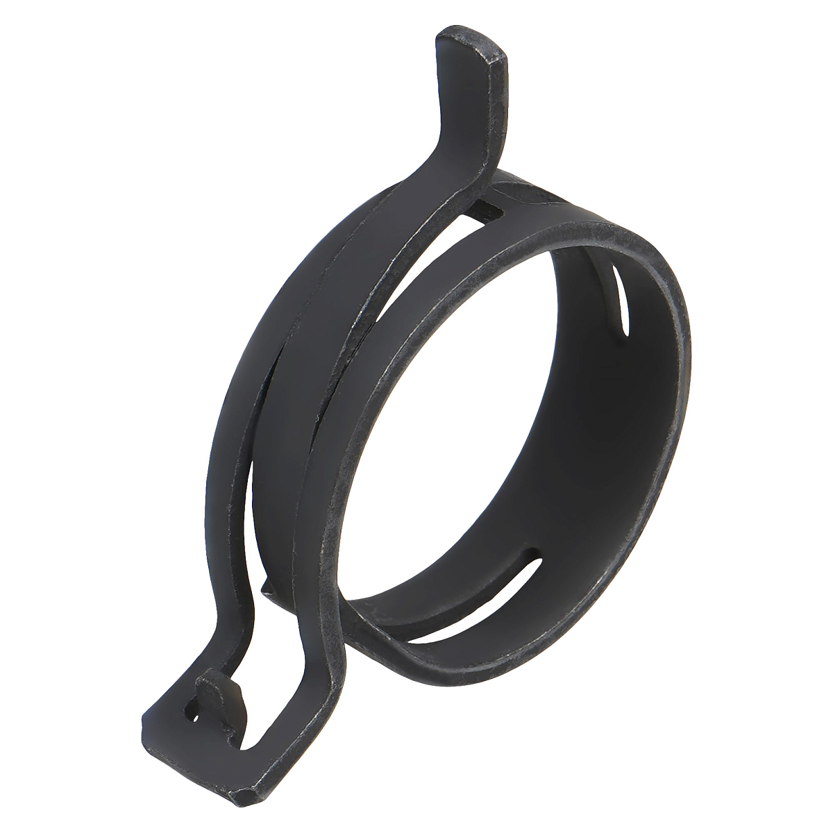 Хомут пружинный 40 (35,5-42,5/12мм), мин.39мм, самозажимной, хром-цинк(dacromet),черный