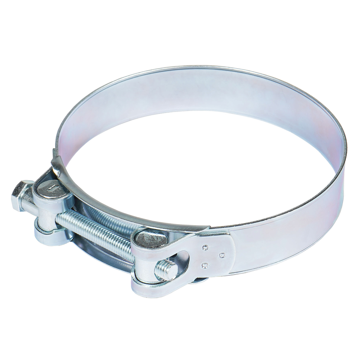 Хомут силовой 113-121/24мм, шарнирный, W1(оцинк.)