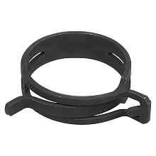 Хомут пружинный 42 (37,5-44,5/12мм), мин.40,5мм, самозажимной, хром-цинк(dacromet),черный