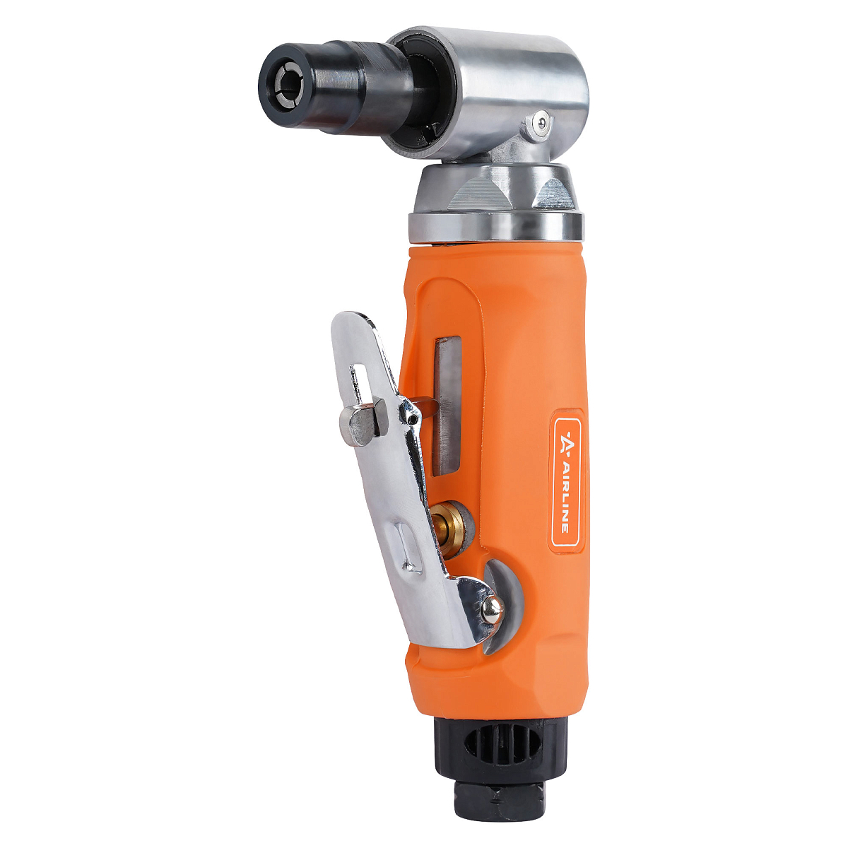 Машинка шлифовальная пневматическая 165мм, 20000об/мин угловая с оснасткой 43пр. кейс