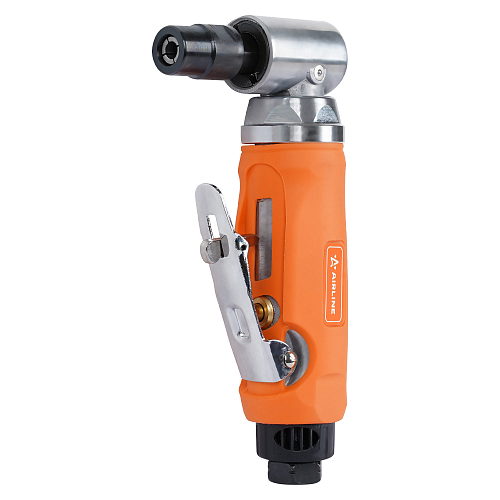 Машинка шлифовальная пневматическая 165мм, 20000об/мин угловая с оснасткой 43пр. кейс