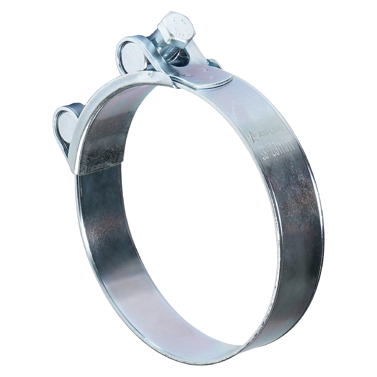 Хомут силовой 98-103/24 мм, шарнирный, W1(оцинк.)