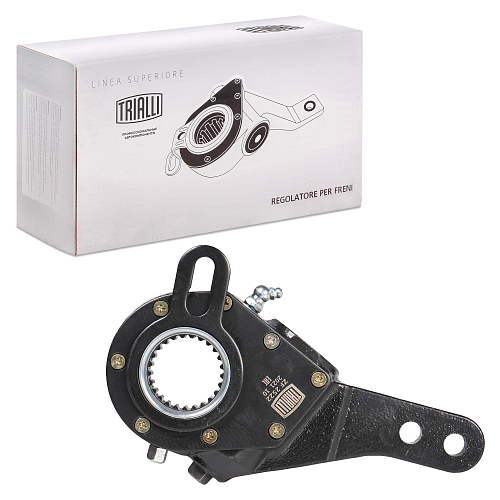 Рычаг тормоза регулировочный автоматический (трещотка) для автомобилей МАЗ 103 / 104 / 105 / 107 / 152 / 6430 / ПАЗ передний левый / правый (эвольвентный, узкий шлиц)