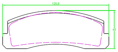 Колодки тормозные дисковые передние (керамические) для автомобилей Лада 2121 [серия PRO]