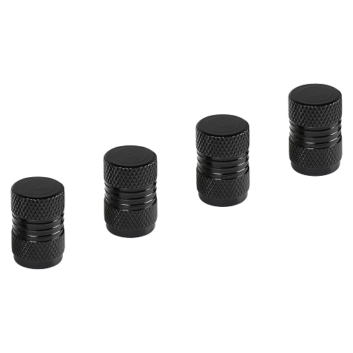 Колпачки на шинный вентиль K-9, черные, металл, 4 шт.