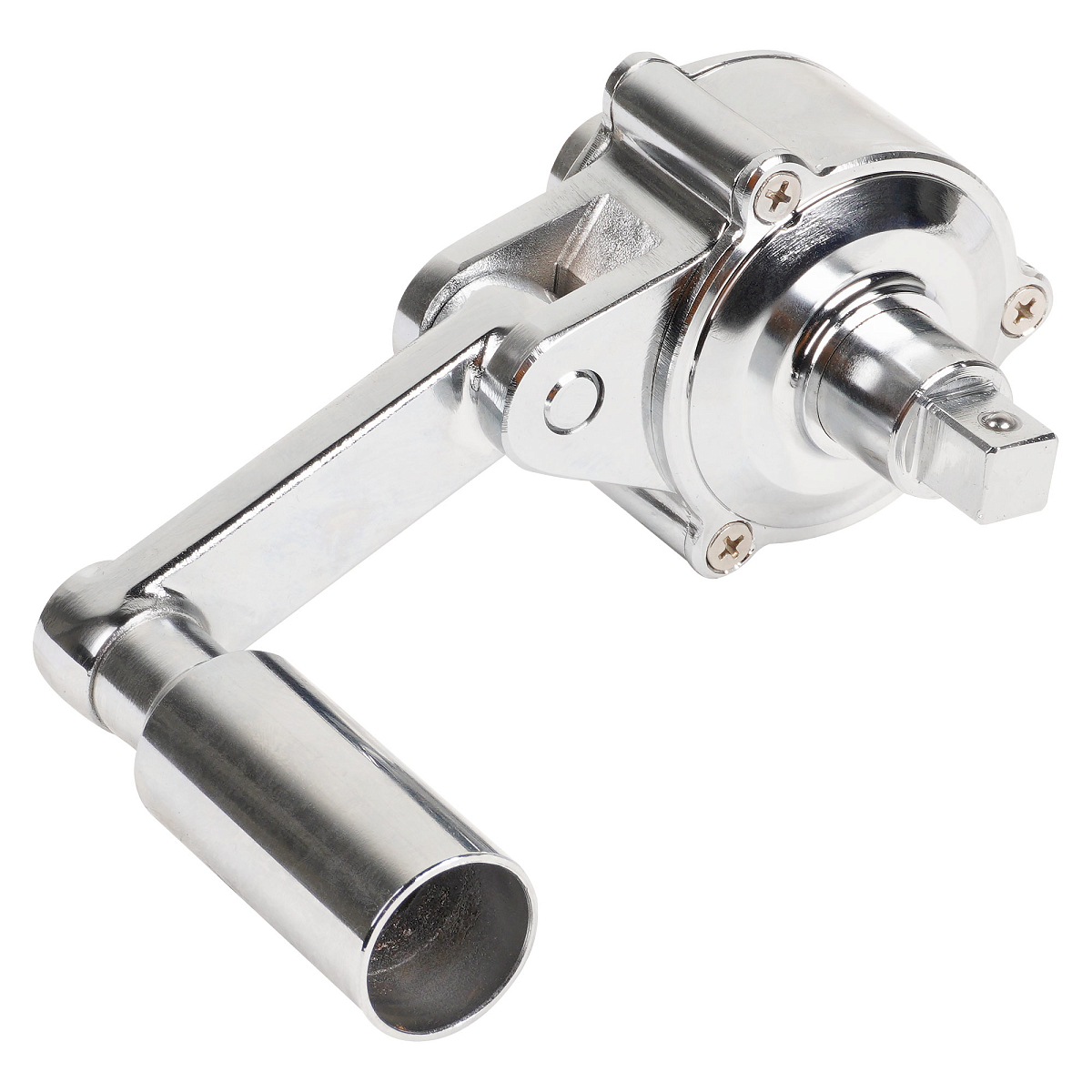 Гайковерт механич. 1/2"DR 800Нм 1:16 с головками 17, 19, 21мм пласт.кейс