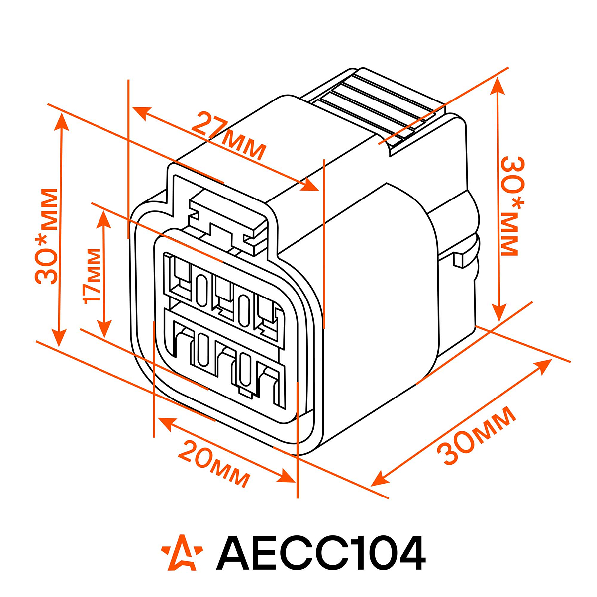 Разъем 6 pin с проводами для блока фар Chevrolet, Daewoo, Geely, KIA, Hyundai
