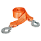Трос буксировочный (лента) 2,5 т, 4 м, 2 крюка