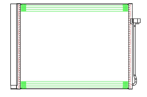 Радиатор кондиционера для автомобилей BMW X5 (E70) (06-)/X6 (E71) (07-)