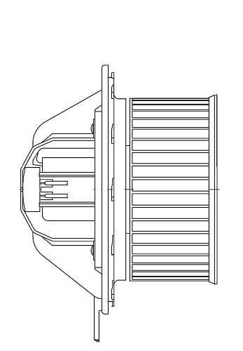Электровентилятор отопителя для автомобилей BMW 3 (E90) (05-)/X3 (F25) (10-)