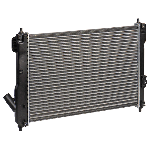 Радиатор охлаждения для автомобилей Aveo T255 (08-) 1.4i MT (сборный)