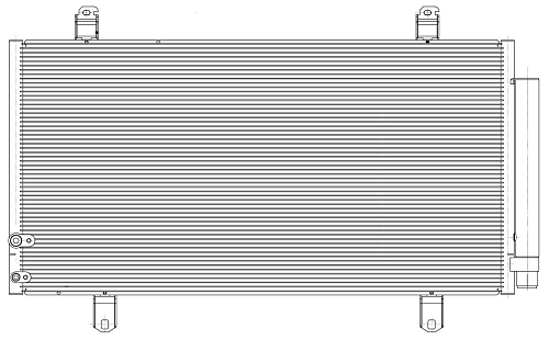 Радиатор кондиционера для автомобилей Camry (11-)