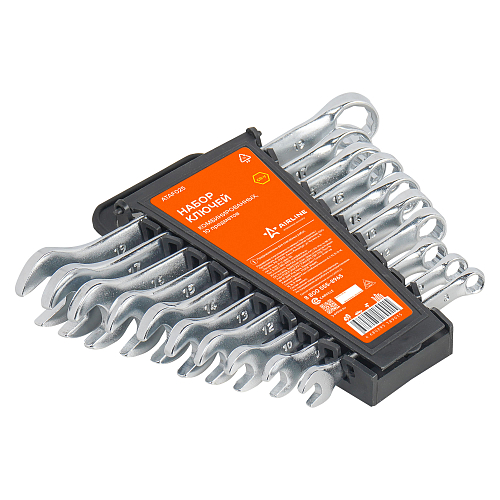 Набор ключей комбинированных 10пр. (8-19мм) холдер
