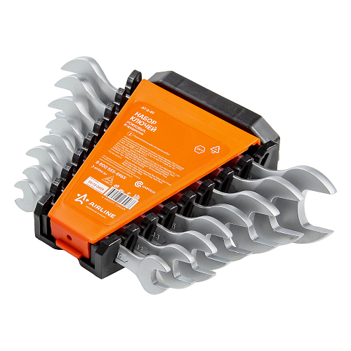 Набор ключей рожковых PRO 8пр. (8х10-22х24мм) холдер