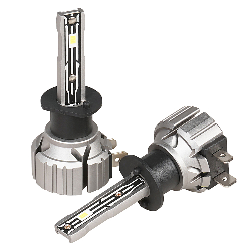 Лампa светодиодная H1 STANDARD, 17Вт, 4000Лм (2000Лм x 2), 6000К (Белый), 12В, комплект 2 шт. МП-серия