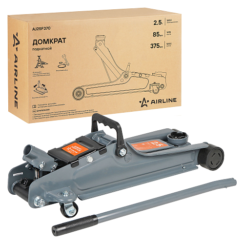 Домкрат подкатной 2.5т 85-375мм, низкопрофильный МП-серия