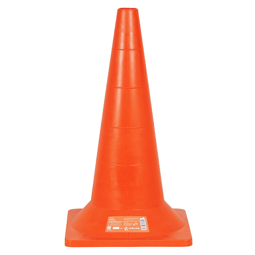 Конус дорожный 520мм, без световозвр.полос с утяжелителем, оранжевый
