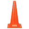 Конус дорожный 520мм, без световозвр.полос с утяжелителем, оранжевый
