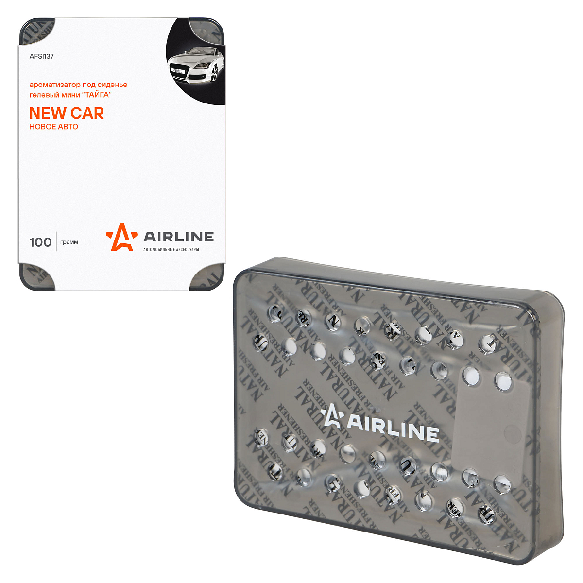 Ароматизатор под сиденье гелевый мини "Тайга" Новое авто