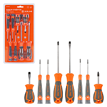 Набор отвёрток 8пр. (SL2.5-SL6, PH00-PH2) блистер