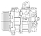 Компрессор кондиционера для автомобилей Discovery III (04-) 2.7TD