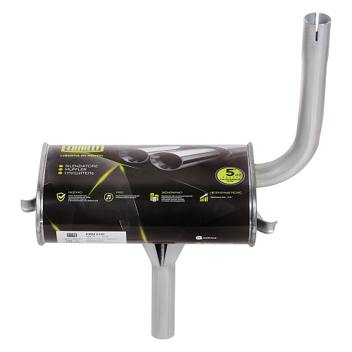 Глушитель для автомобилей Лада 1111 основной (алюминизированная сталь)