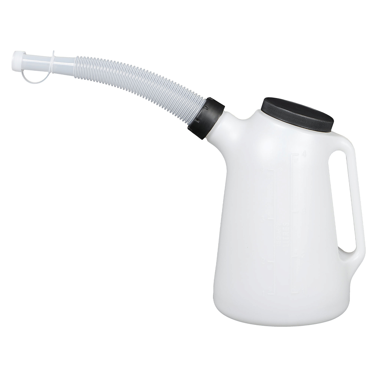 Емкость (лейка) мерная PRO 4л пластиковая для масла и тех. жидк., резьб. крышка