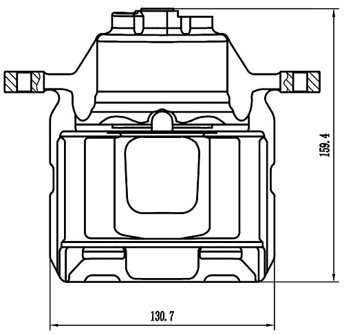 Суппорт тормозной для автомобилей Geely Atlas (16-)/Atlas Pro (19-)/Belgee X70 (24-) передний правый d=63.5мм