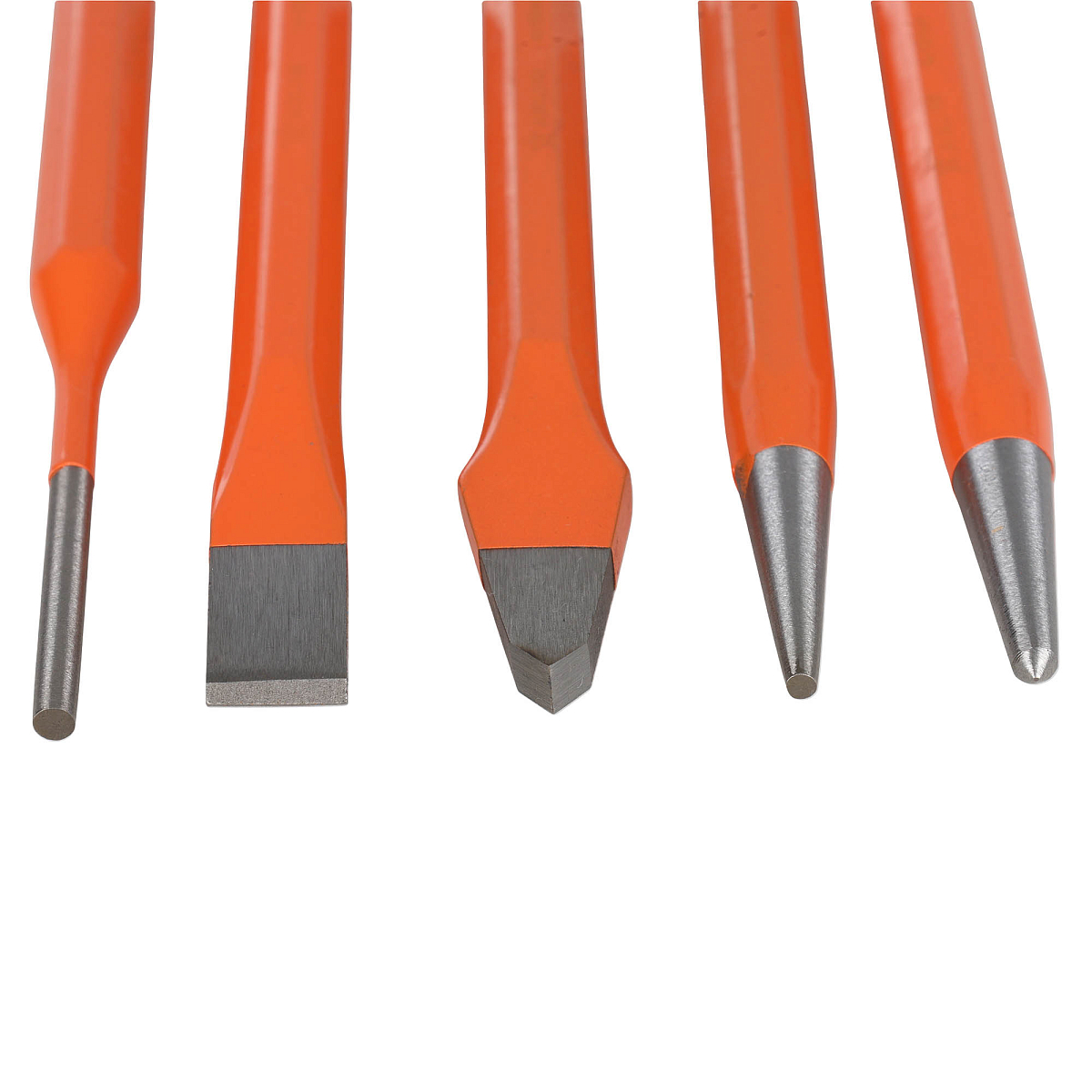 Набор ударного инструмента 5 пр.(зубило, бородок, крейцм кернер, выколотка) блистер