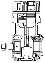 Компрессор воздушный для автомобилей ГАЗ Валдай 3310 с двигателем Cummins ISF3.8 (1 цилиндр) (аналог LK3885)