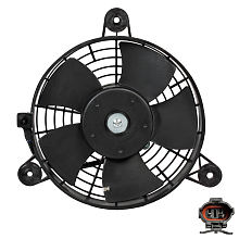 Электровентилятор кондиционера для автомобилей Daewoo Nexia (94-) (с кожухом)