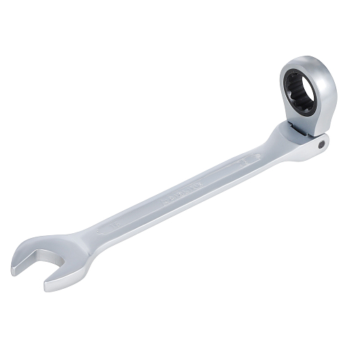 Ключ комбинированный трещоточный шарнирный 16мм PRO, пласт.подвес