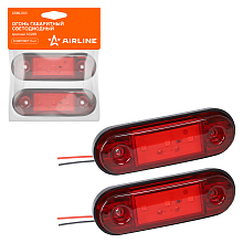 Огонь габаритный светодиодный, 12/24В, красный, комплект 2 шт.