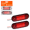 Огонь габаритный светодиодный, 12/24В, красный, комплект 2 шт.