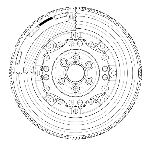 Маховик двухмассовый для автомобилей VW Passat B6 (05-) 2.0TDI