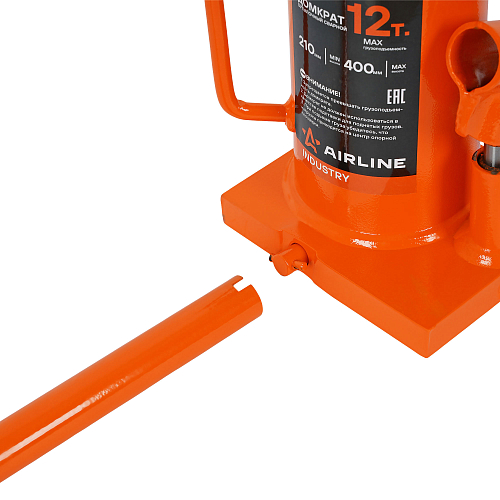 Домкрат бутылочный сварной 12т 210-400мм INDUSTRY