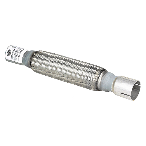 Переходник 45/50 L=400 под хомут с виброкомпенсатором 45х250 (нержавеющая алюминизированная сталь)