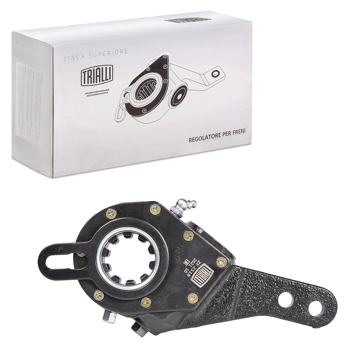 Рычаг тормоза регулировочный автоматический (трещотка) для автомобилей МАЗ 5440 / 544069 / 643068 передний левый/правый (широкий шлиц)