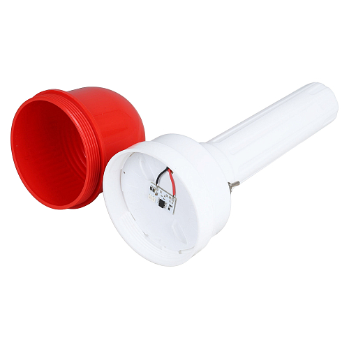 Фонарь сигнальный светодиодн. ФС-4.1,215/85 мм для дорожных конусов/вех/барьер.,столб., пластик, красный