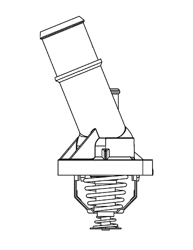 Термостат для автомобилей Mazda 3 (BK) (03-) 2.0i (82°С) (с пластиковым корпусом)